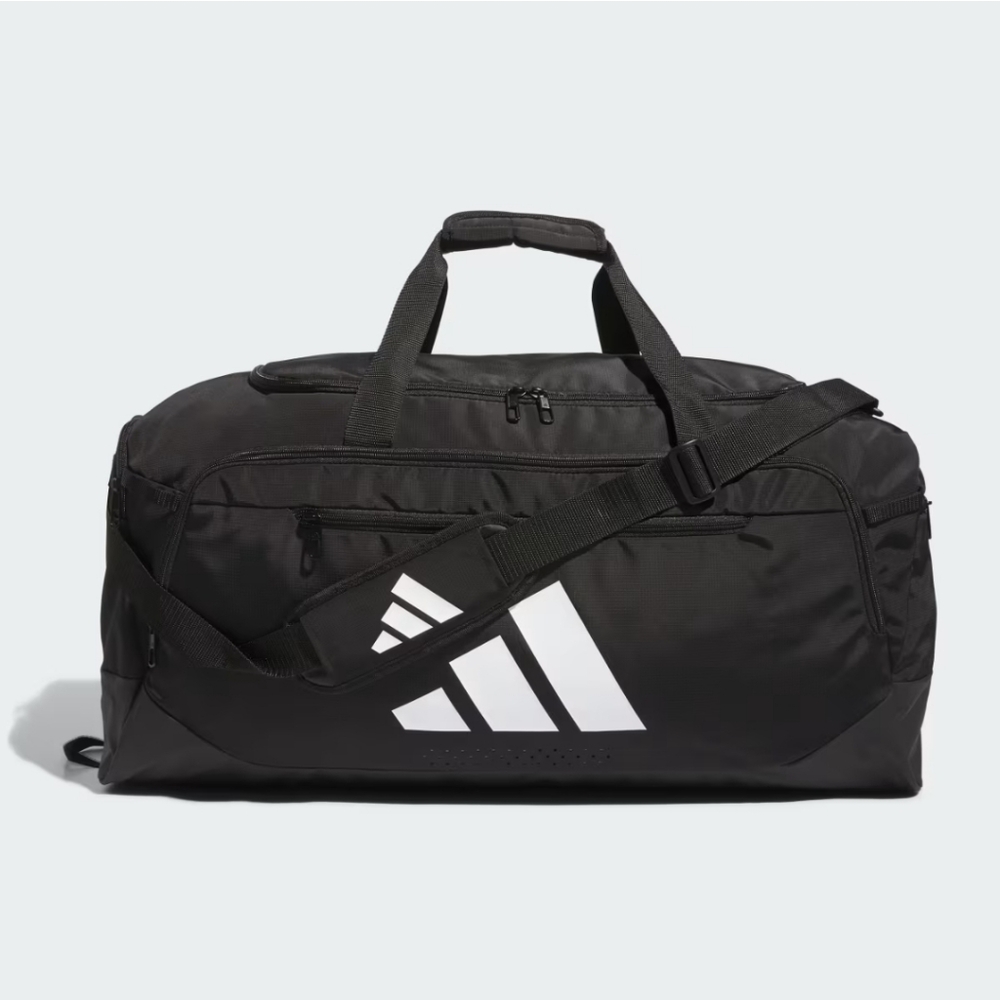 Adidas Black and White Duffel Bag Large